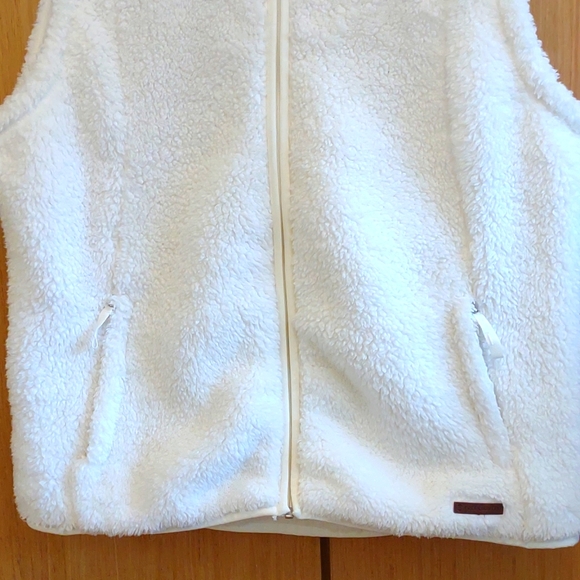 Free Country SZ XL Off White Faux Fur Vest. - Picture 4 of 10